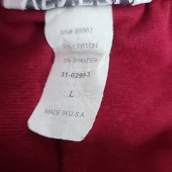 Vintage 80s 90s Deep Red Pull on Mid Rise Cigarette Pants - Picture 5 of 12